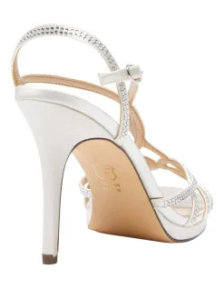 Best reviews of ⭐ NINA Raia Sandals In White Satin 🔔 -Chic Highheels Store unnamed file 4558