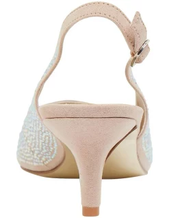 Best Pirce ✔️ Alan Pinkus Teagan Blush Fabric Heeled 💯 Shoes 🔔 -Chic Highheels Store unnamed file 4734