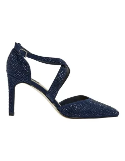 Best reviews of π Alan Pinkus Madison Fabric Heeled Shoes In Navy βοΈ