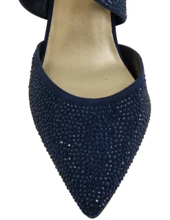 Best reviews of 😀 Alan Pinkus Madison Fabric Heeled Shoes In Navy ✔️ -Chic Highheels Store unnamed file 4776