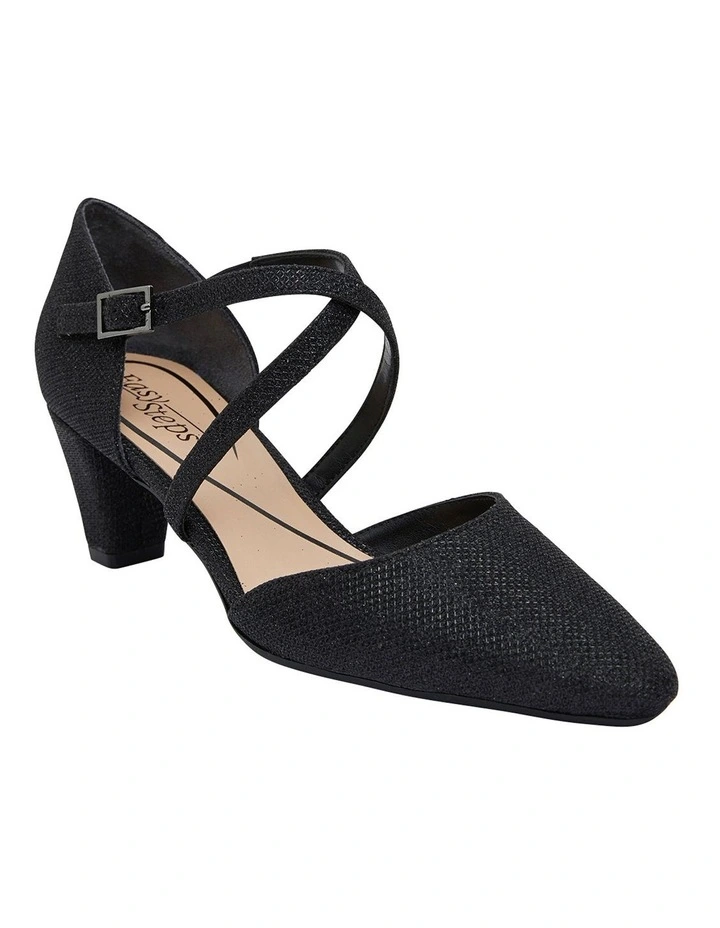 Deals π Easy Steps Adison Black Shimmer Heeled Shoes 𧨠2 Deals π Easy Steps Adison Black Shimmer Heeled Shoes 𧨠- Image 2