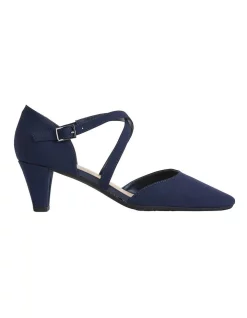 Wholesale π₯° Easy Steps Adison Navy Fabric Heeled 𧨠Shoes β¨
