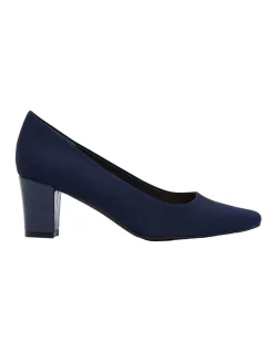 Deals β Easy Steps Nicole Navy Fabric Heeled π Shoes π