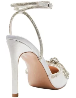 Flash Sale ✨ Pink Inc Rory Heeled 😉 Shoes In Ivory Satin ❤️ -Chic Highheels Store unnamed file 5355