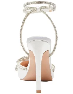 Flash Sale ✨ Pink Inc Rory Heeled 😉 Shoes In Ivory Satin ❤️ -Chic Highheels Store unnamed file 5356