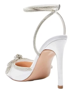 Flash Sale ✨ Pink Inc Rory Heeled 😉 Shoes In Ivory Satin ❤️ -Chic Highheels Store unnamed file 5357