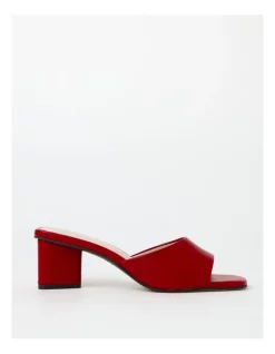 Discount 😀 Basque Pris Leather Sandal In Red ✨