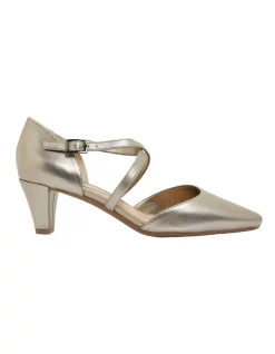 Flash Sale π― Easy Steps Adison Pewter Metallic Heeled Shoes βοΈ