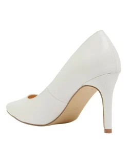 Discount 👏 Ravella Wild White Smooth Heeled 🌟 Shoes ⭐ -Chic Highheels Store unnamed file 5498