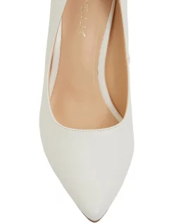 Discount 👏 Ravella Wild White Smooth Heeled 🌟 Shoes ⭐ -Chic Highheels Store unnamed file 5499