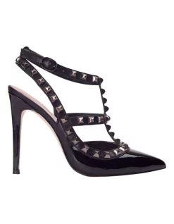 Budget 🧨 Pink Inc Saint Black Patent Pump 👏