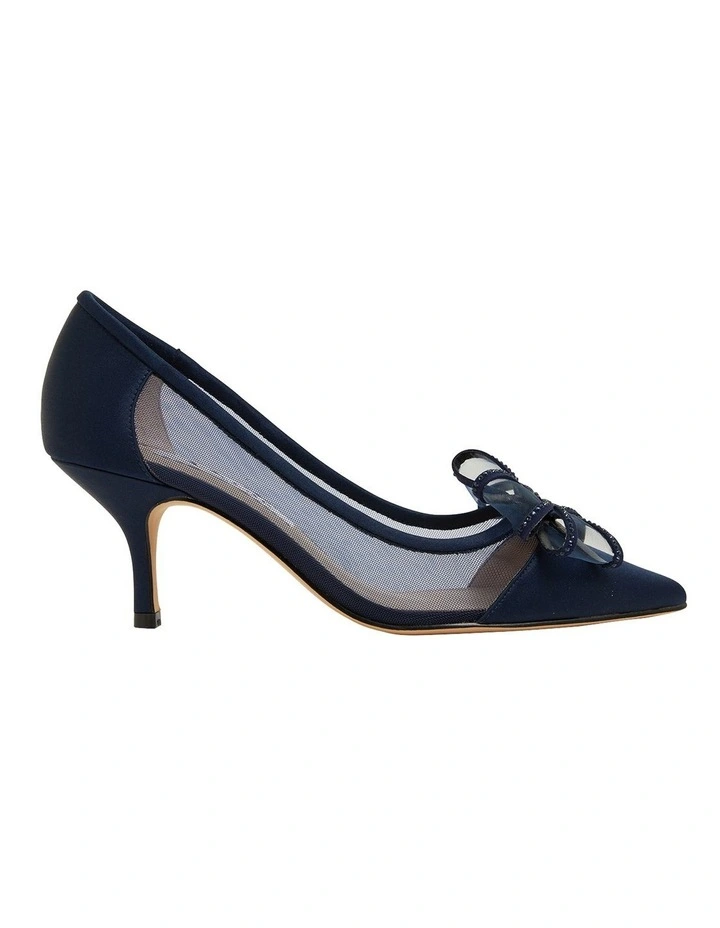 Hot Sale β NINA Brite New Navy Satin Heeled Shoes π 1 Hot Sale β NINA Brite New Navy Satin Heeled Shoes π