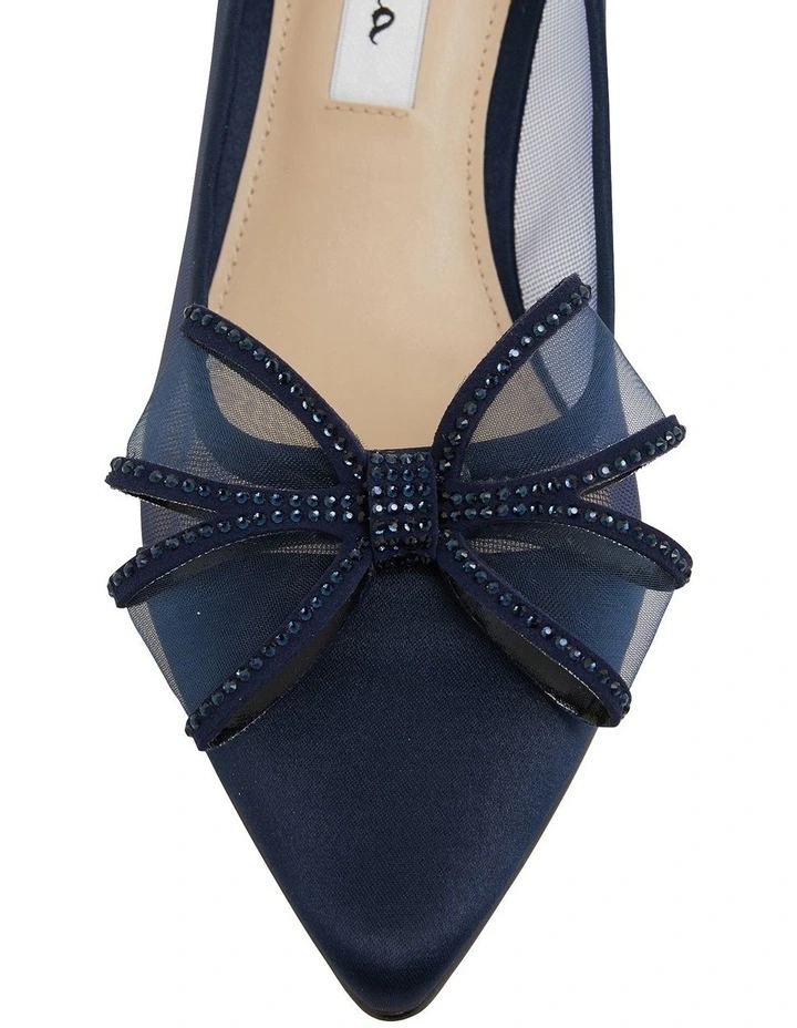 Hot Sale β NINA Brite New Navy Satin Heeled Shoes π 6 Hot Sale β NINA Brite New Navy Satin Heeled Shoes π - Image 6