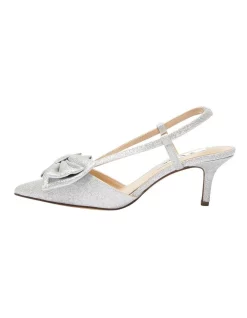 Best deal 🎉 NINA Teddy Heeled 💯 Shoes In New Silver Glitter ❤️ -Chic Highheels Store unnamed file 5606