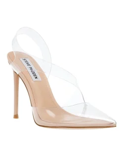 Outlet π€© Steve Madden Vienne Clear Heel In Nude β€οΈ