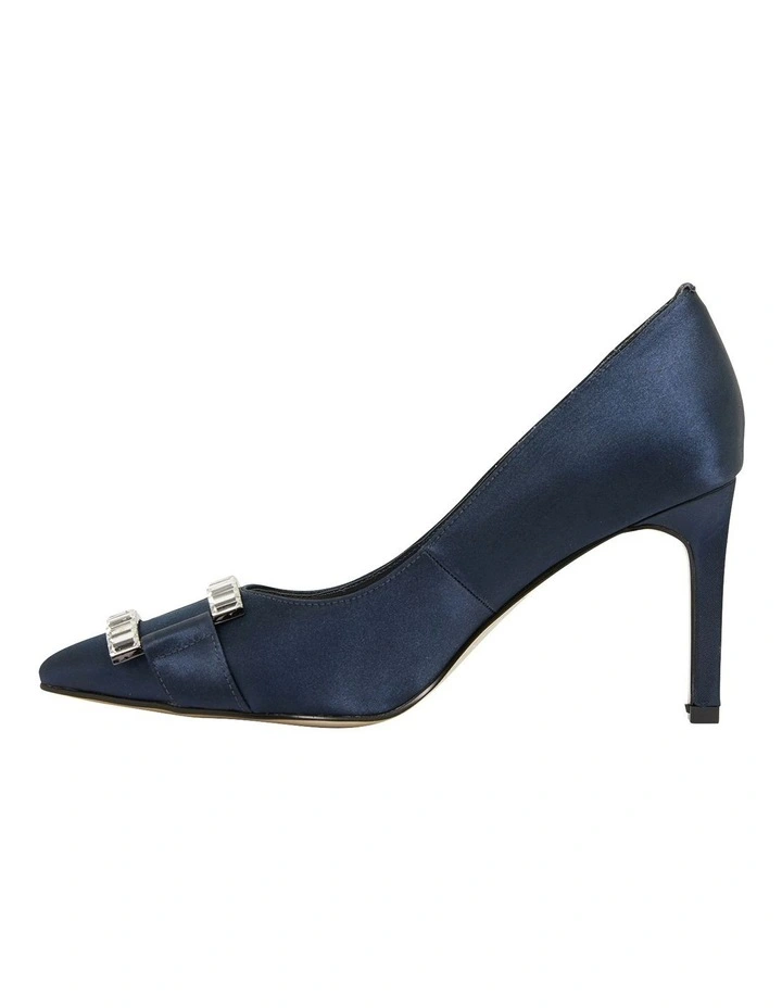 Hot Sale ✔️ Alan Pinkus Ruby Navy Satin Heeled Shoes ✔️ 3 Hot Sale ✔️ Alan Pinkus Ruby Navy Satin Heeled Shoes ✔️ - Image 3