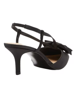 Cheap 👏 NINA Teddy Heeled 😀 Shoes In Black Satin ⭐ -Chic Highheels Store unnamed file 5723