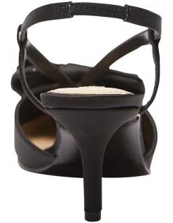 Cheap 👏 NINA Teddy Heeled 😀 Shoes In Black Satin ⭐ -Chic Highheels Store unnamed file 5724