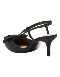 Cheap 👏 NINA Teddy Heeled 😀 Shoes In Black Satin ⭐ -Chic Highheels Store unnamed file 5725