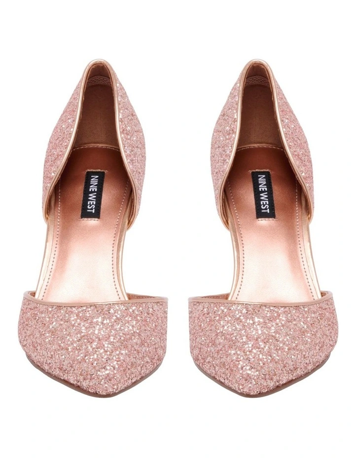 Cheap π Nine West Menlo Glitter Pump In Rose Gold β¨ 3 Cheap π Nine West Menlo Glitter Pump In Rose Gold β¨ - Image 3