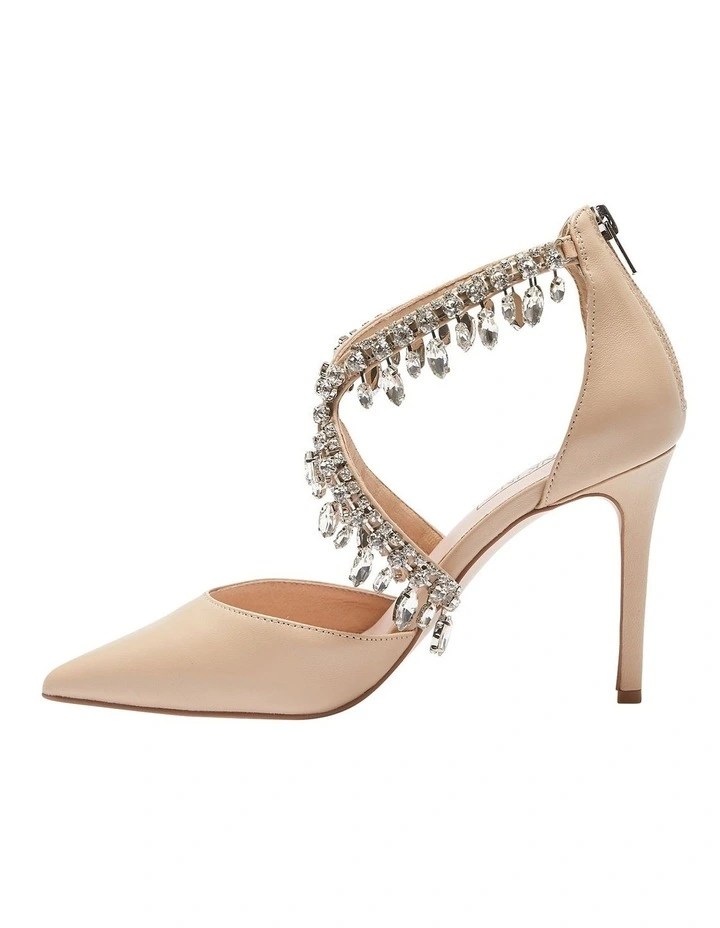 Deals π Pink Inc Belle Kid Heeled Shoes In Beige π 3 Deals π Pink Inc Belle Kid Heeled Shoes In Beige π - Image 3