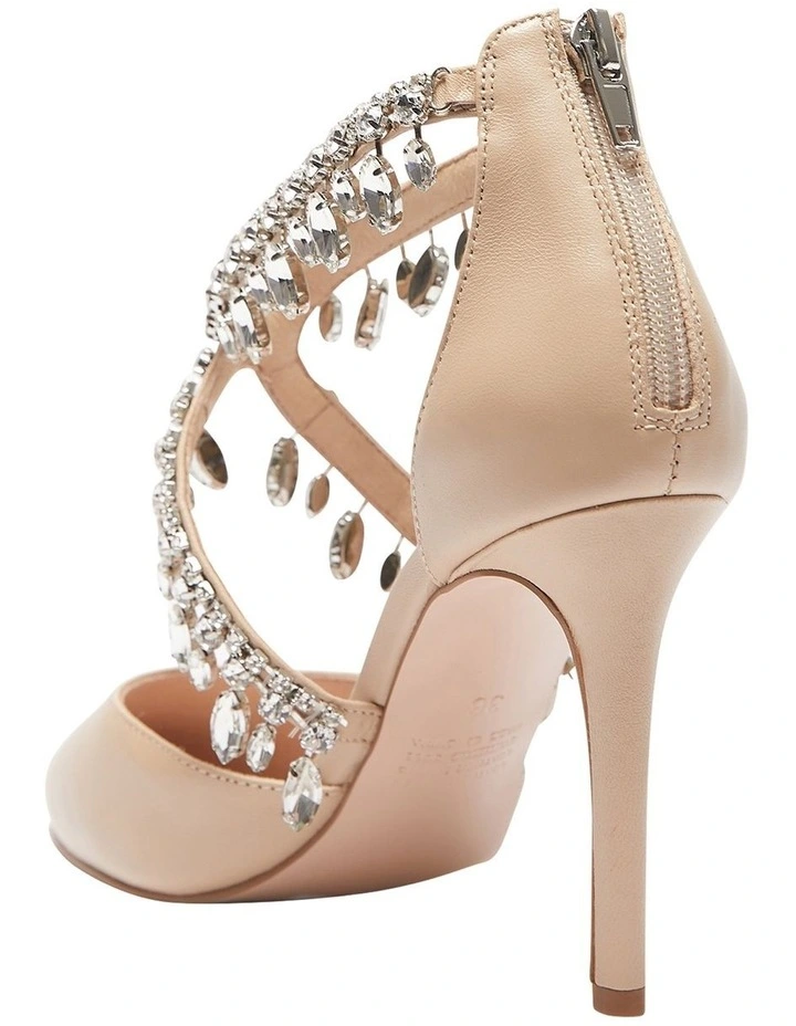 Deals π Pink Inc Belle Kid Heeled Shoes In Beige π 6 Deals π Pink Inc Belle Kid Heeled Shoes In Beige π - Image 6