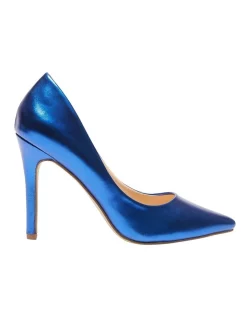 New 🤩 Ravella Harbour Heeled Shoes In Metallic Blue ⭐
