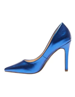 New 🤩 Ravella Harbour Heeled Shoes In Metallic Blue ⭐ -Chic Highheels Store unnamed file 5766