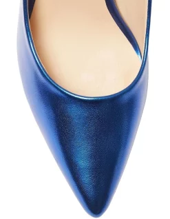 New 🤩 Ravella Harbour Heeled Shoes In Metallic Blue ⭐ -Chic Highheels Store unnamed file 5770