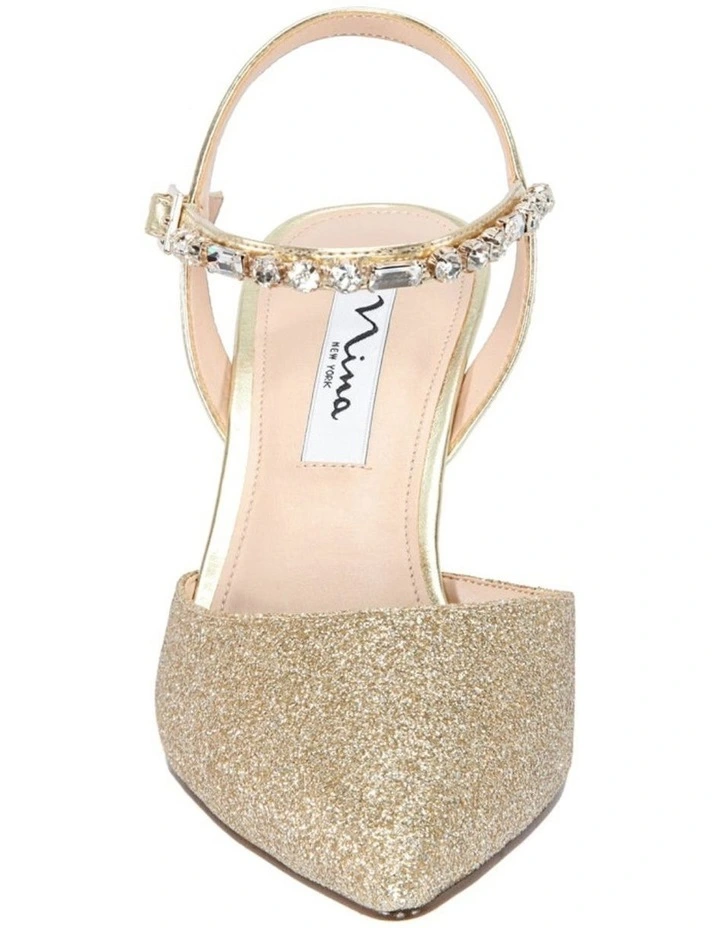 Budget ⌛ NINA Tonya Platino Baby Glitter Pump ⌛ 4 Budget ⌛ NINA Tonya Platino Baby Glitter Pump ⌛ - Image 4