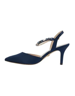 Best Pirce 🎉 NINA Tonya Navy Satin Pump 🌟 -Chic Highheels Store unnamed file 5836
