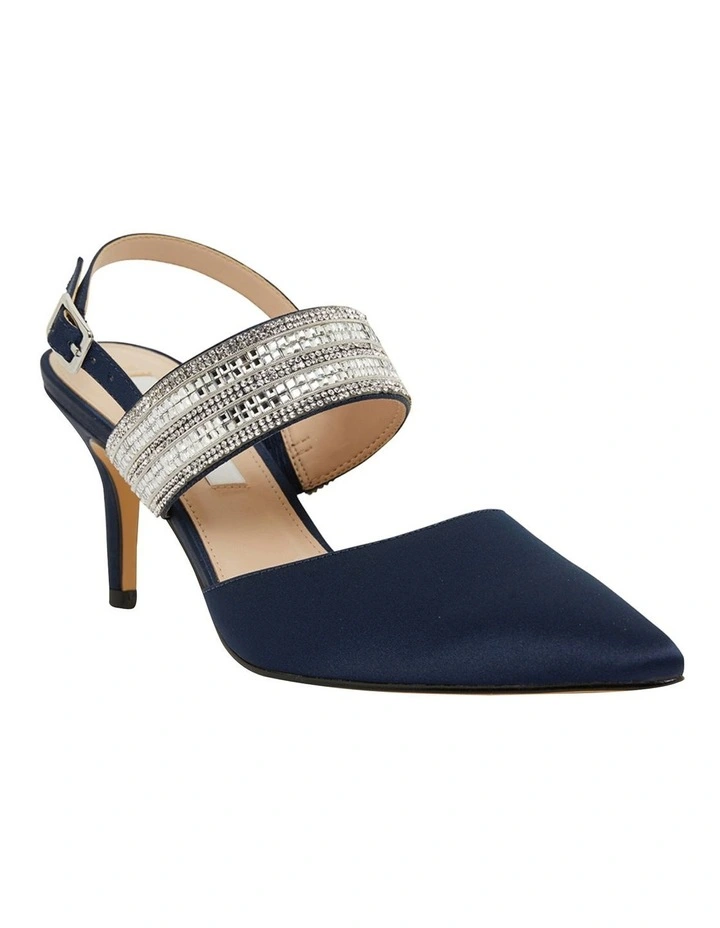 Promo π€© Nina Treena Navy Satin Pump π 2 Promo π€© Nina Treena Navy Satin Pump π - Image 2