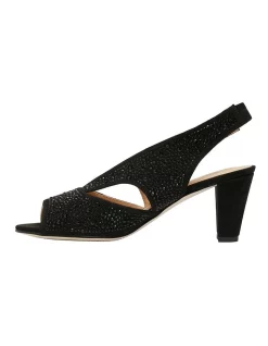 Cheap 🔔 Easy Steps Angie Black Fabric ❤️ Sandal ⭐ -Chic Highheels Store unnamed file 587