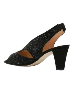 Cheap 🔔 Easy Steps Angie Black Fabric ❤️ Sandal ⭐ -Chic Highheels Store unnamed file 589