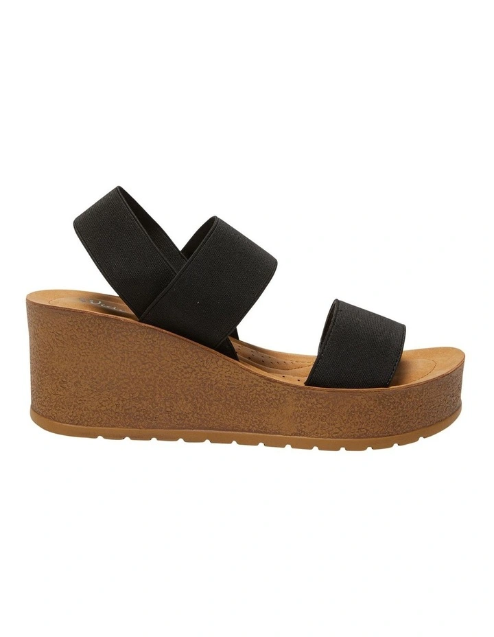 Outlet ❤️ Wide Steps Ladro ⭐ Sandals In Black Elastic ⌛ 1 Outlet ❤️ Wide Steps Ladro ⭐ Sandals In Black Elastic ⌛