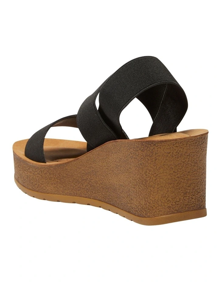 Outlet ❤️ Wide Steps Ladro ⭐ Sandals In Black Elastic ⌛ 6 Outlet ❤️ Wide Steps Ladro ⭐ Sandals In Black Elastic ⌛ - Image 6