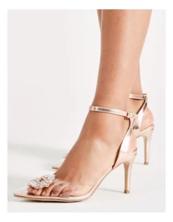 Best reviews of 🌟 Collection Bestie Heeled 🔥 Shoes In Rose Gold ✔️