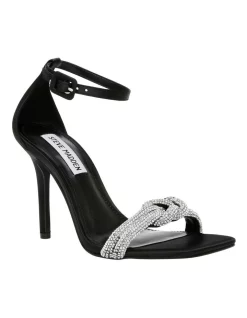 Buy βοΈ Steve Madden Confeti Heel In Black Satin π