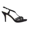 Cheapest 😀 NINA Blossom Black Satin Sandal 👏