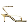 Coupon 💯 Tony Bianco Avi Heels In Gold Foil 🔔